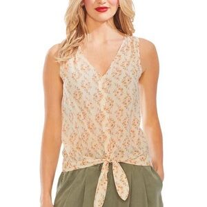 Vince Camuto Floral Cottagecore Sleeveless Top Sz XS